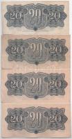 Csehszlovákia 1944. 1K + 5K (3x, sorszámkövetők) + 20K (4x, közte sorszámkövetők) + 100K (2x) T:II-,...