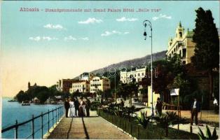 Abbazia, Opatija; Strandpromenade mit Grand Palace Hotel Belle Vue / beach promenade, hotel
