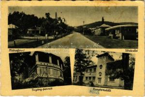 1948 Mátrafüred (Gyöngyös), út részlet, Hangya szövetkezet üzlete, Pogány penzió, Kunetz üdülő (EK)