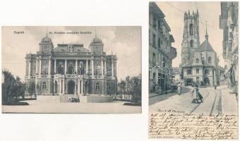 10 db RÉGI történelmi magyar és külföldi város képeslap vegyes minőségben / 10 pre-1945 historical H...