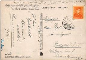 1939 Siófok, kikötő, molo. Hoffmann Ferenc műkereskedő kiadása - Levél írója a kép festője s: R. Bar...