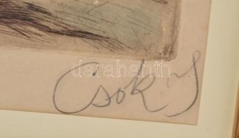 Csók István (1865-1961) - Prihoda István (1891-1956): Báthory Erzsébet. Színezett rézkarc, karton, j...