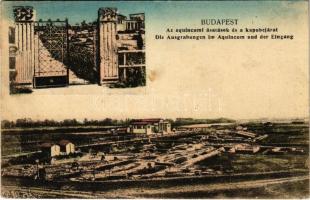 1923 Budapest III. Az aquincumi ásatások és a kapubejárat (EK)