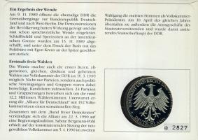 NSZK 1990. "Német egység" Ffm emlékérem érmés bélyeges borítékon, alkalmi bélyegzővel T:PP