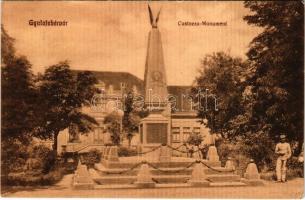 1914 Gyulafehérvár, Alba Iulia; Custozza szobor / monument