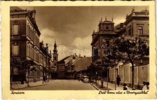 1941 Komárom, Komárnó; Deák Ferenc utca, Törvényszék / street, court