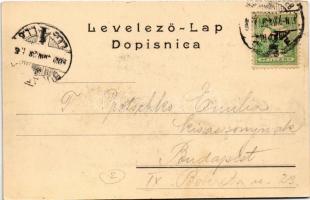 1902 Zagreb, Zágráb; Hrvatsko zemaljsko kazaliste / Horvát nemzeti színház / Croatian national theat...