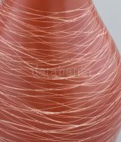 Pruszków retró váza, kézzel festett porcelán, jelzett: Pruszków Made in Poland. Kopásnyomokkal, hajs...