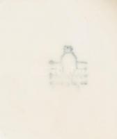 Pruszków retró váza, kézzel festett porcelán, jelzett: Pruszków Made in Poland. Kopásnyomokkal, hajs...