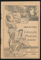 1893 Kolozsvár, Gyűjtőkönyvecske a Kolozsvárt létesített 184-49. Orsz. Ereklyemúzeum részére, 31p