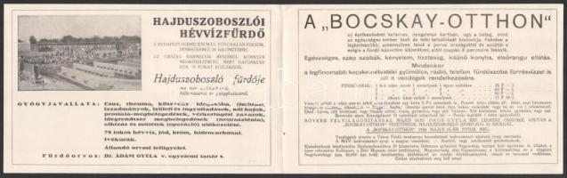 cca 1936 A "Bocskay-Otthon" Hajdúszoboszló tájékoztató prospektusa