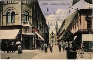 1910 Sarajevo, Rudolfsgasse / Rudolfova ulica / street, shop of Jovanovic i Srskic