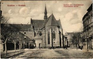 Kraków, Krakkó, Krakau; Kosciol O.O. Franciskanow / church / Ferences templom + K.u.k. Epidemiespital Nr. 2. in Lobzów (EK)