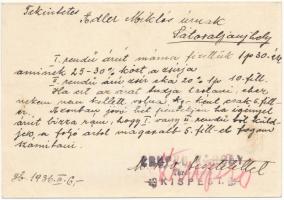 1936 Zrupkó Károly villanyerőre berendezett juhtúró üzemei reklám. Jászberény, Mező utca 23