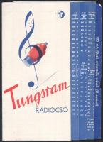 Tungsram rádiócső, harmonikaszerűen hajtogatott prosopektus
