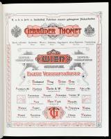 1904 Wien, Gebrüder Thonet, Möbel aus gebogenem Holze, REPRINT kiadás, kartonált kötésben, jó állapo...