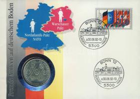 NDK 1975. 10M "Varsói szerződés" érmés borítékon, NSZK bélyeggel, alkalmi bélyegzővel T:1