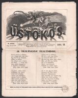 1862 Az Üstökös, XII. köt. 9. sz., 1862. aug. 30., szerk. és kiadó-tulajdonos: Jókai Mór. Pest, Landerer és Heckenast-ny., 8 p. Szakadásokkal, kissé foltos.