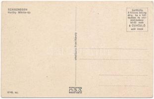 Szászrégen, Reghin; Horthy Miklós tér / square (EB)