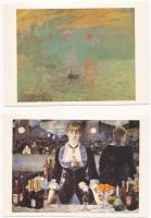 1992 Impressionists - Taschen postcardbook with 30 postcards / Impresszionisták - modern képeslapfüz...