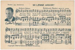 5 db RÉGI magyar kottás zenés képeslap / Hungarian music sheets - 5 pre-1945 postcards