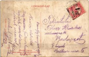 1916 Bánffyhunyad, Huedin; látkép, zsidó (izraelita) temető. W.L. Bp. 7076.Hirschfeld Ferenc kiadása...