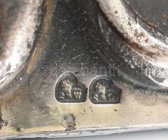 Bécsi ezüst (Ag) csukát ábrázoló dugó dísz. Jelzett, mesterjegyes 123 g, 8 cm / Vienna silver cork o...