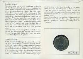 NSZK 1982. 5M "Goethe" bélyeges érmés borítékon, alkalmi bélyegzővel T:1 hátoldali ismerte...