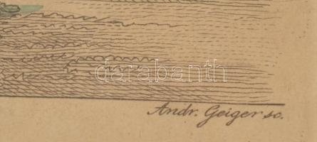 Auf Ein Mal oder auf zwei mal! Színes metszet, papír, jelzett a metszeten, lap széle kissé sérült. W...