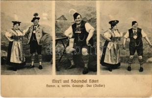 Mirzl und Schorschel Eckert, Humor u. seriös. Gesangs-Duo (Jodler) / Yodeling singers (EK)