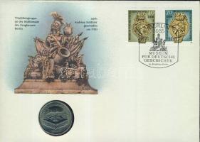 NDK 1990. 5M "Zeughaus" érmés borítékon, bélyegpárral, alkalmi bélyegzővel T:1