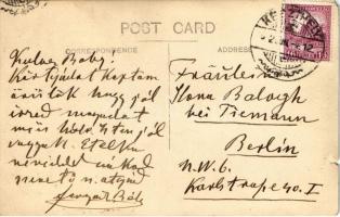 ~1932 Keszthely, Gróf Forgács Béla zongorázik. photo (szakadás / tear)