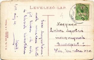 1911 Oravica, Oravita; Bányavölgyi fürdő kert vendéglője. W.L. Bp. 1213. J. E. Tieranu / spa restaur...