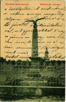 1911 Székelyhíd, Sacueni; Millenniumi emlékmű. W.L. (?) 2263. Dubay Emánuel kiadása / Millennium monument (EK)