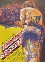 1979 Felvidéki András (1946- ): Meztelen bosszú című amerikai film plakátja, hajtott, 58×42 cm