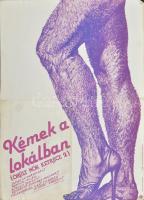1983 Helényi Tibor (1946-2014): Kémek a lokálban. Őrült nők ketrece 2, francia-olasz film plakát, hajtott, 58x41,5 cm