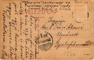 1910 Vinga, Római katolikus templom, Piactér hetivásárkor. W.L. Bp. 5436. / Catholic church, market ...