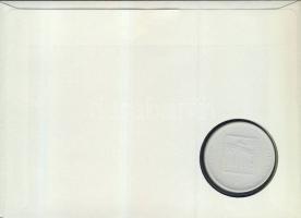 NSZK+NDK 1991. Filatéliai porcelán emlékérem érmés borítékon 2 db bélyeggel, alkalmi bélyegzővel T:1