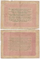 1848. 5Ft "Kossuth bankó" (2xklf) vörösesbarna és barna 
T:III- szakadás, anyaghiány, fol...