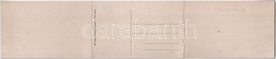 Felsőbánya, Baia Sprie; Bódi tó. Három részes kinyitható panorámalap, Vagányi felvétele és kiadása /...