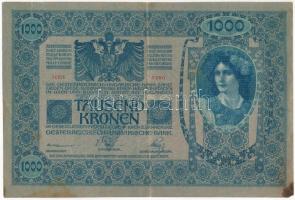 1902. 1000K bélyegzés nélkül T:III fo., apró sarokhiány Adamo SK35