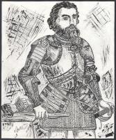 Vegyes tus és ceruza rajzok, jelzés nélkül 11 db 20x30 cm-ig