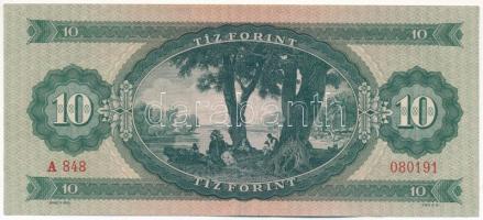 1949. 10Ft "A 848 080191" T:III szép papír Adamo F3