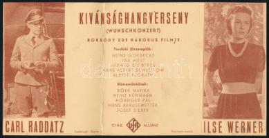 1941 Meghívó az Uránia filmszínház kívánsághangversenyére