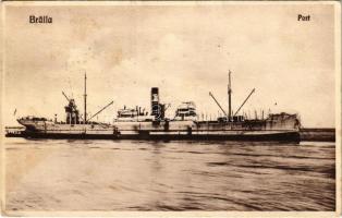 1932 Braila, port, cargo steamship (Rb)