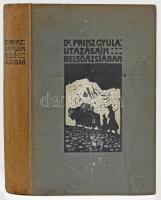 Dr. Prinz Gyula: Utazásaim Belső-Ázsiában. Bp., 1911, Kertész József-ny., XVI+333 p.+5 sztl. lev.+81 t. (közte több kihajtható). Számos szövegközi ábrával, térképpel, képtáblával illusztrálva. Kiadói egészvászon-kötés, kissé fakó gerinccel, foltos borítóval, helyenként kissé foltos lapokkal.