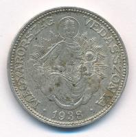 1938. 2P Ag &quot;Madonna&quot; T:2,2- patina Adamo P7