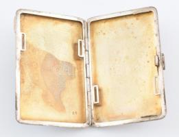 Cicás szelence. Ezüst, zománc (sérült) régi magyar fémjellel 101 g 5,5x8,5 cm