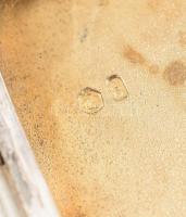 Cicás szelence. Ezüst, zománc (sérült) régi magyar fémjellel 101 g 5,5x8,5 cm