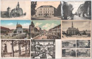 58 db RÉGI történelmi magyar város képeslap vegyes minőségben / 58 pre-1945 historical Hungarian town-view postcards in mixed quality